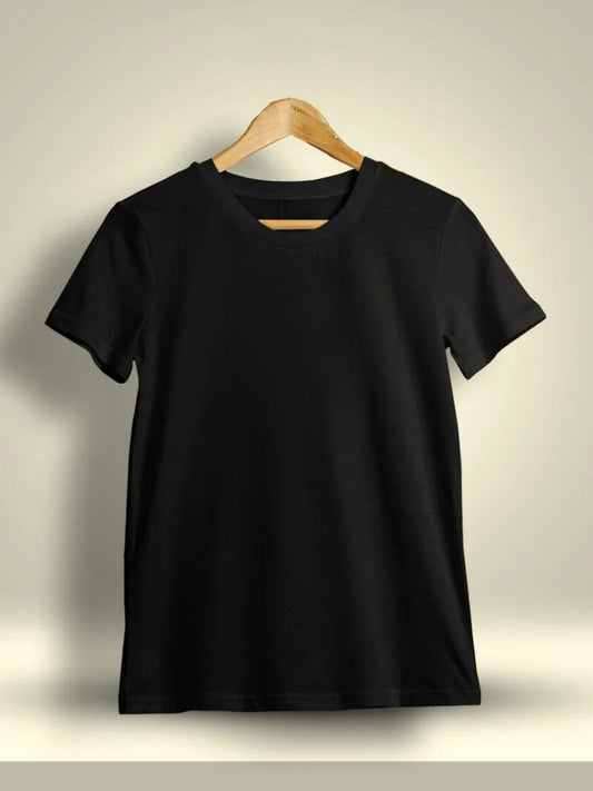 Unisex Half Sleeve Round Neck Plain T-Shirt