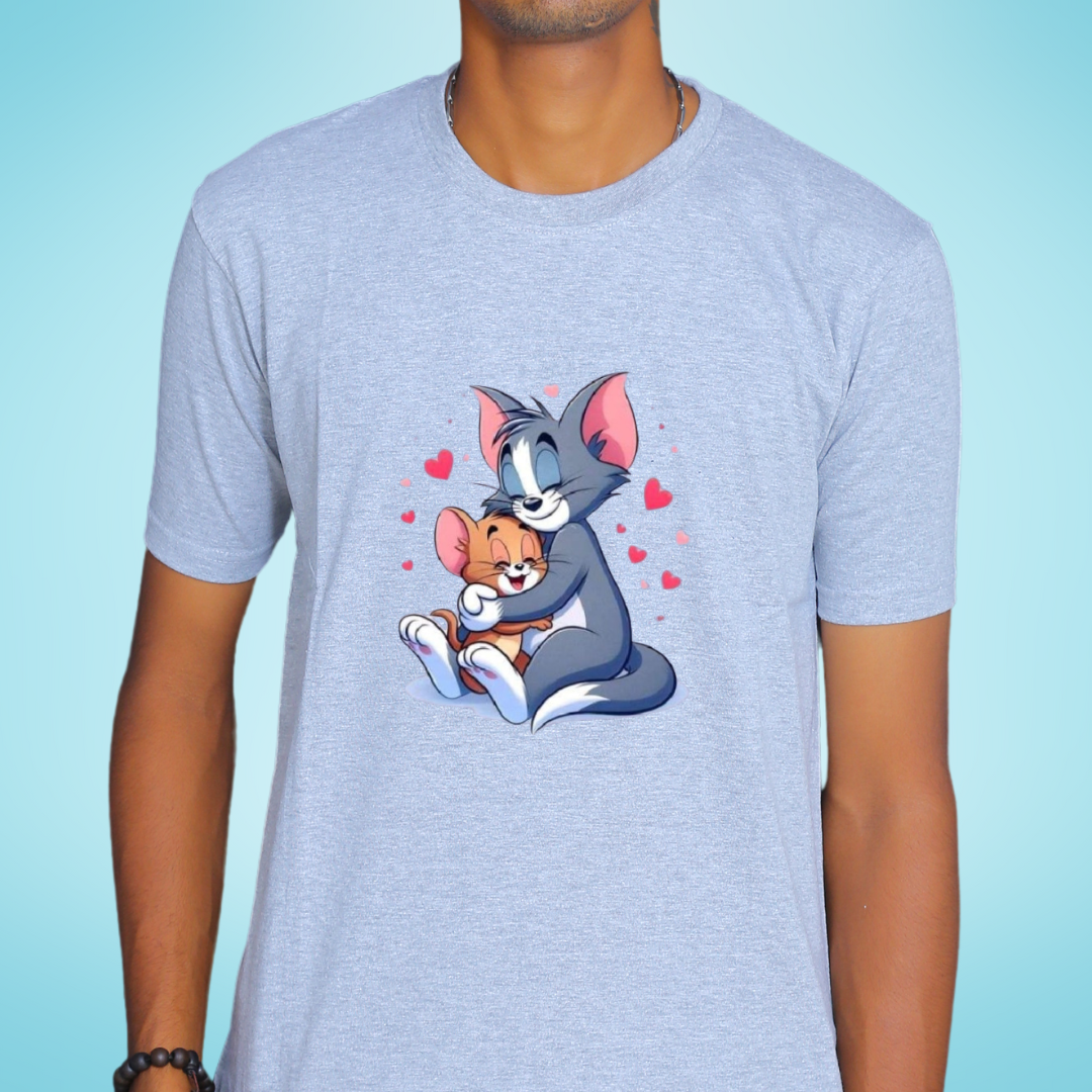 Tom & Jerry Grey T-Shirt