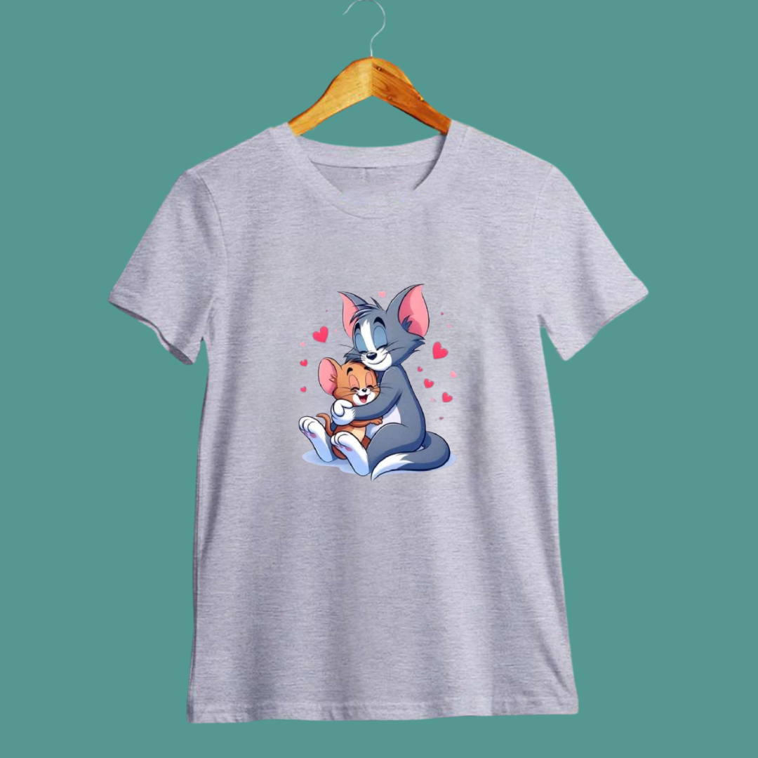 Tom & Jerry Grey T-Shirt