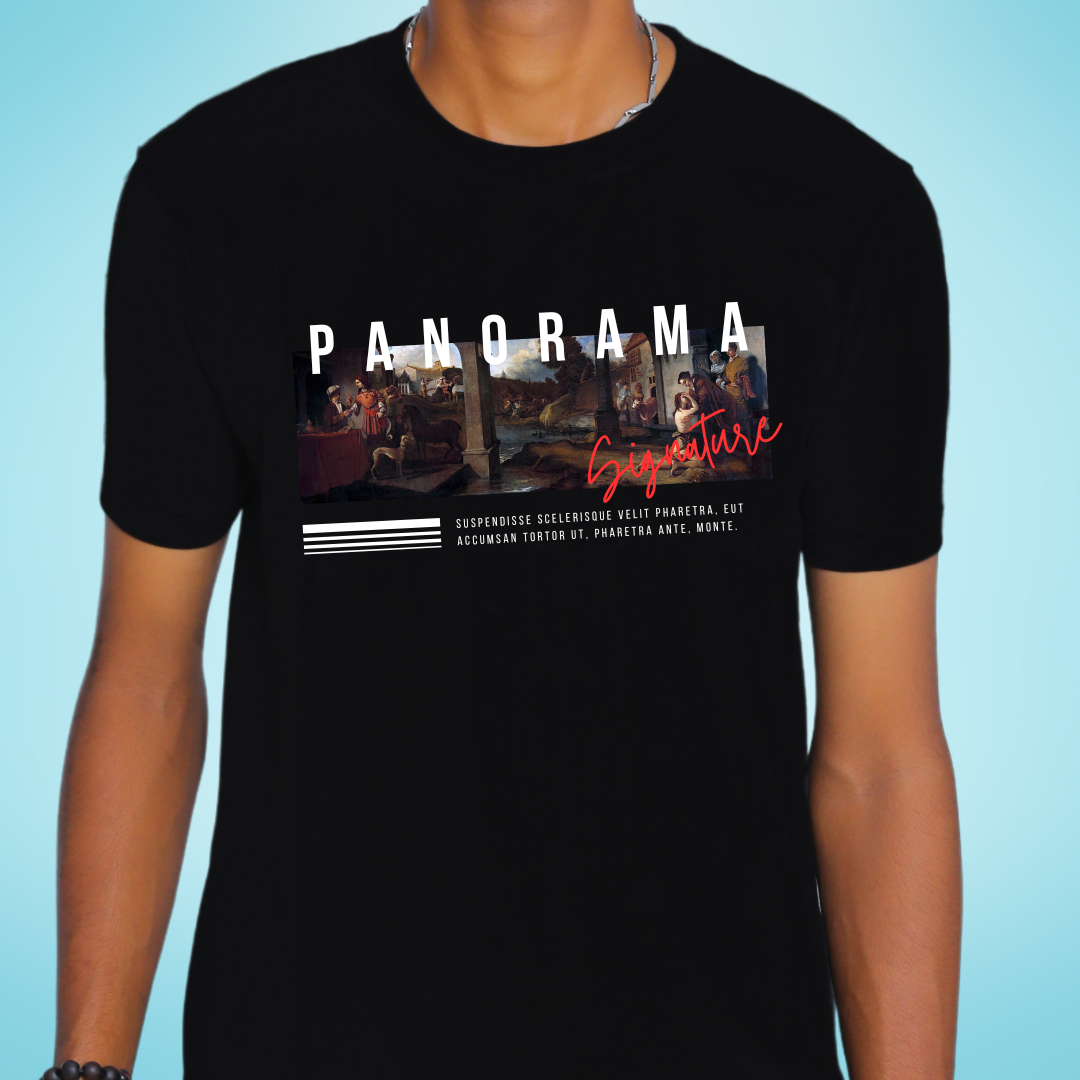 PANORAMA Black T-Shirt