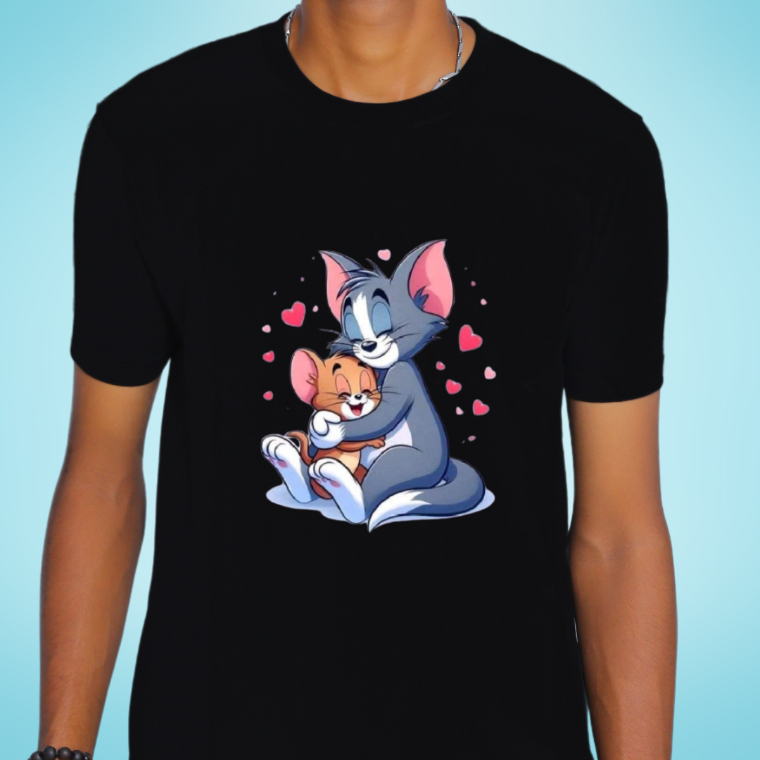 Tom & Jerry Black T-Shirt