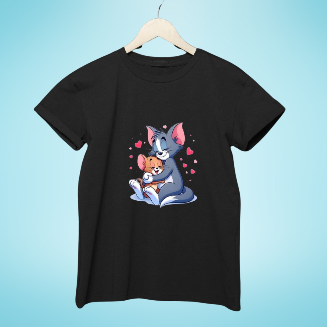 Tom & Jerry Black T-Shirt